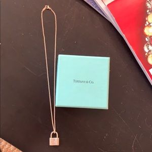 Tiffany Locks square lock in sterling silver